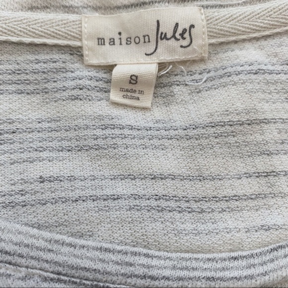 Maison Jules Heathered Lace Contrast Shirt Top - Picture 6 of 9